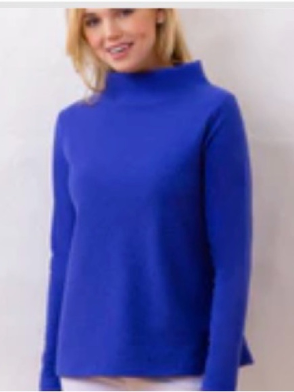 Dudley Stephen’s Greenpoint Boatneck in Terry Fleece (Cobalt)